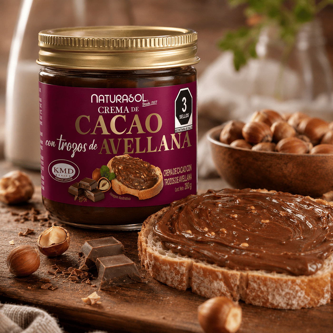 Crema de Cacao y Avellana