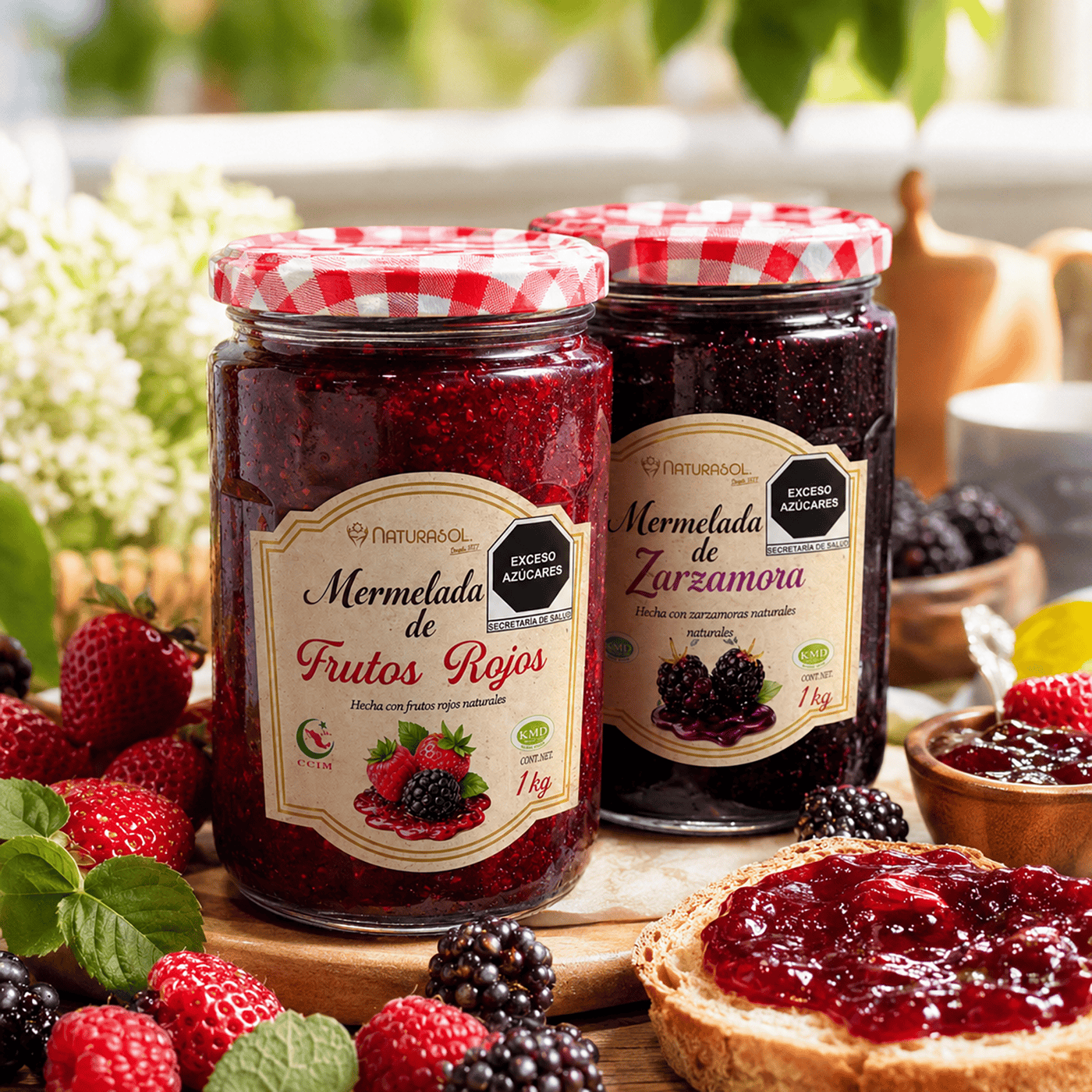 Mermelada de Frutos Rojos y Zarzamora