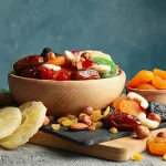 Snack de energía con cacahuates japoneses Naturasol y frutas secas